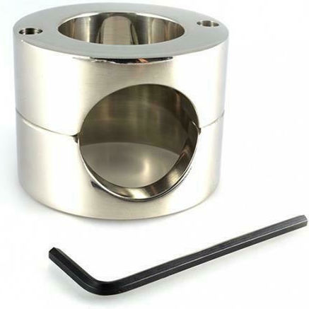 Rimba Stainless Steel Ball Stretcher Cock Ring Hoden Metallisch Silber