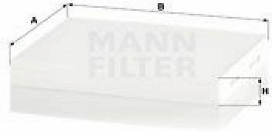 Mann Filter Activated Carbon Cabin Filter Audi A2 Seat Ibiza / Cordoba Skoda Fabia Volkswagen Polo for Mann CUK