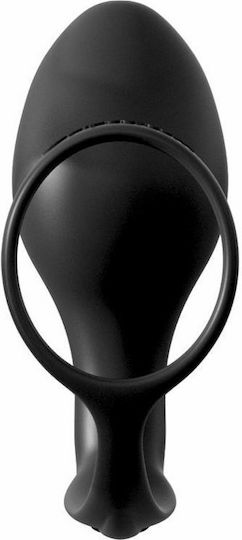 Pipedream Anal Fantasy Collection Ass-Gasm Cock Ring Advanced Plug 10cm Black