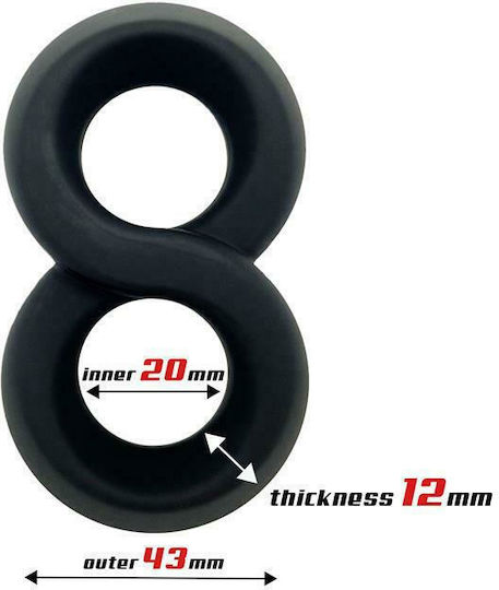 IntoYou Beast Rings Liquid Silicone Cock Ring 20mm 2cm Black