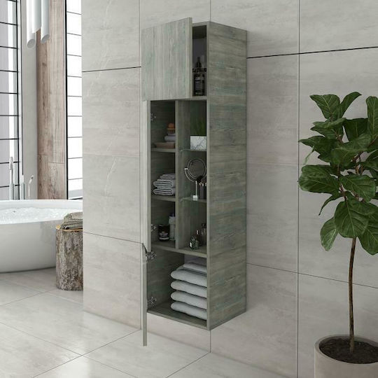 Drop Instinct Wall Hung Cabinet Bathroom Column Cabinet L40xD32xH140cm White