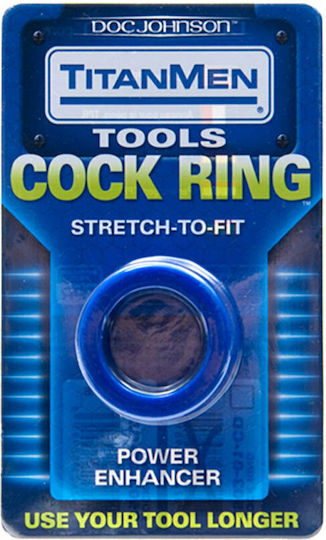 Doc Johnson TitanMen Tools Cock Ring Blue