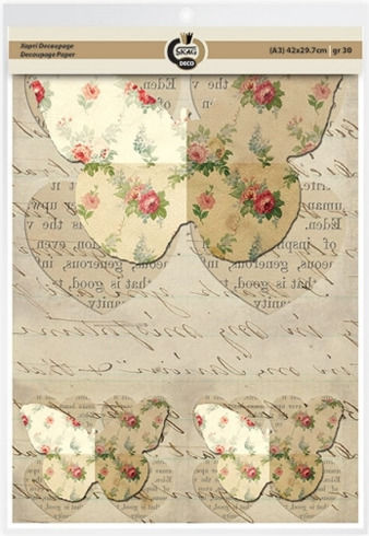 Skag Πεταλούδες Ριζόχαρτα Decoupage 40gr 2τμχ