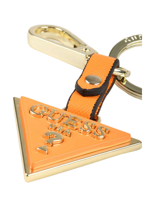 Guess Schlüsselanhänger Orange Metallisch Guess Schlüsselanhänger Orange Metallisch