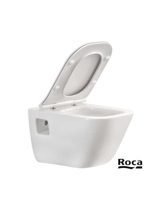 Roca The Gap Toaletă montată pe perete Fără margine Albă