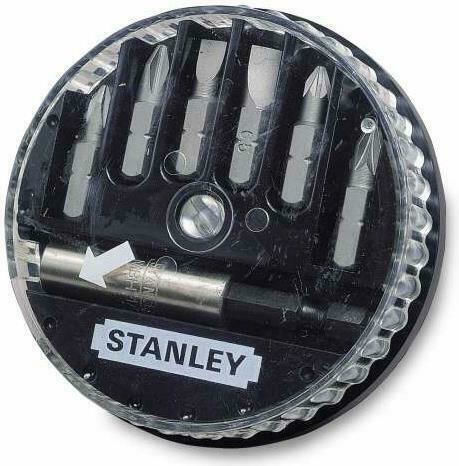 Stanley Set 7 Screwdriver Bits Straight / Cross