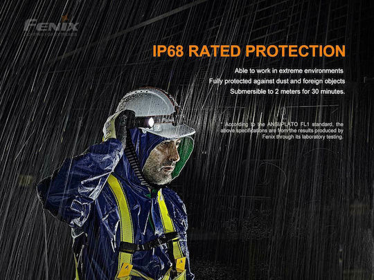 Fenix Rechargeable Flashlight LED IP68 with Maximum Brightness 280lm WF30RE ATEX Black