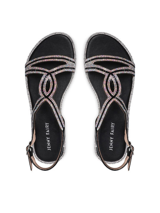 Flache Sandalen für Damen in Schwarz Farbe