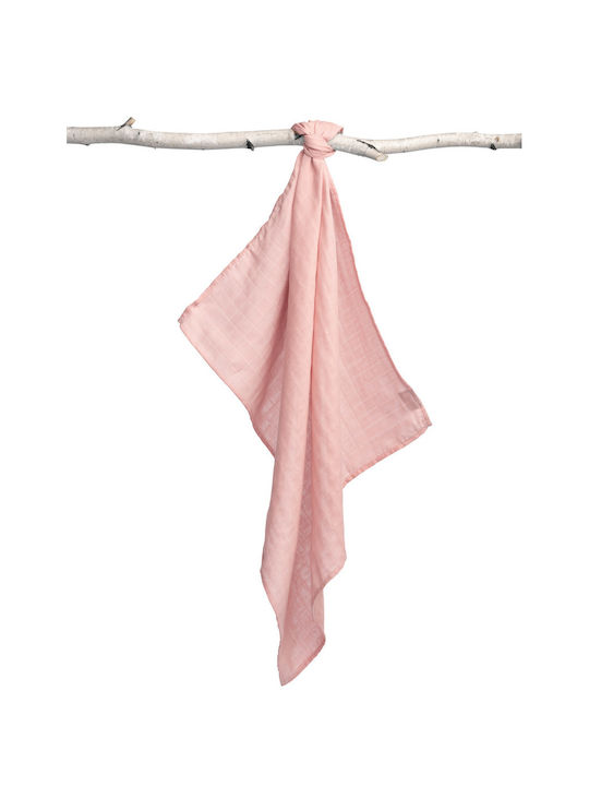 Sensillo Simple Piqué-Swaddle-Tuch in Rosa Farbe 70x80cm. 1Stück