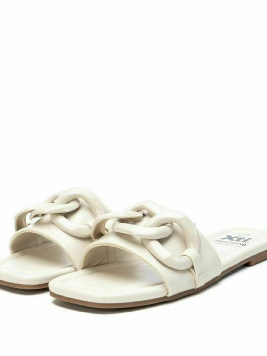 Xti Women's Flat Sandals In White Colour