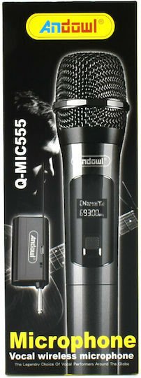 Andowl Μικρόφωνο Karaoke Ασύρματο Q-MIC555 Q-MIC555 Μαύρο