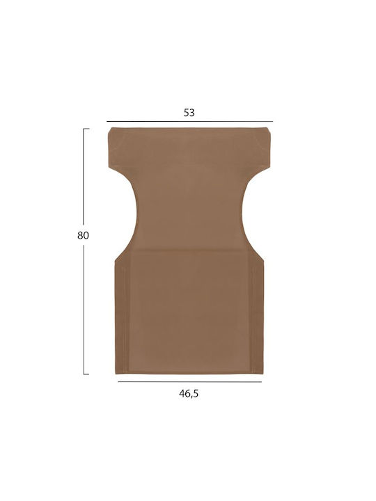 HomeMarkt Waterproof Director Chair Cover Limnos Brown 53x80cm