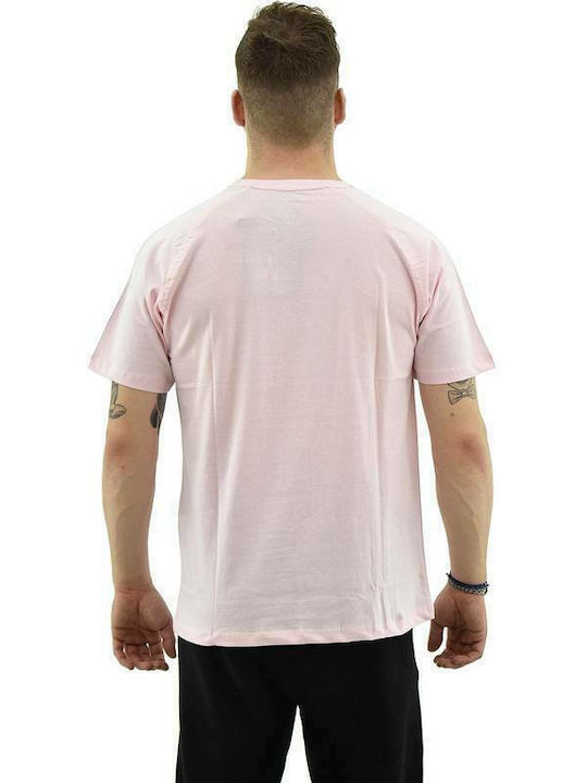 GSA Superlogo Color Edition Men's Athletic T-shirt Short Sleeve Pink