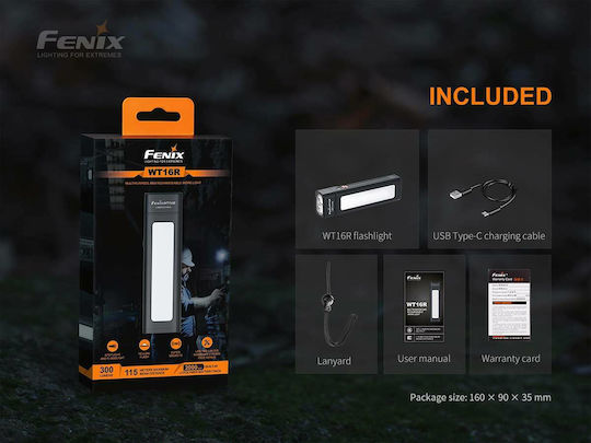Fenix Arbeitslampe Batterie LED IP66 Doppelte Funktion mit einer Helligkeit von bis zu 400lm