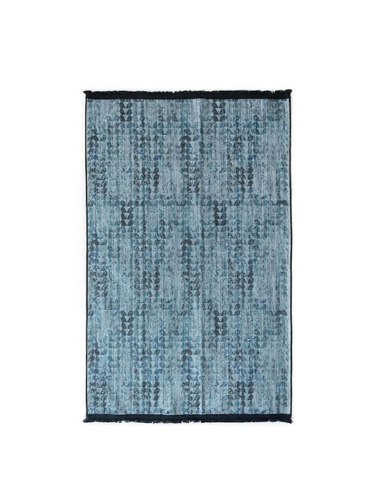 Palamaiki Dc007 Teppich Rechteckig Synthetisch,Polyester/Cotton/Leather mit Fransen Gray mit Quasten