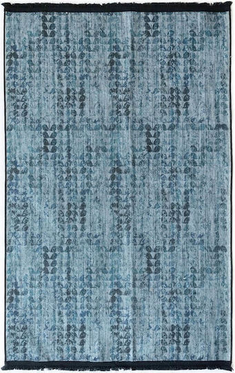 Palamaiki Dc007 Teppich Rechteckig Synthetisch,Polyester/Cotton/Leather mit Fransen Gray mit Quasten
