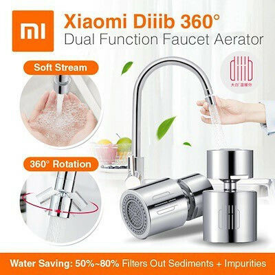 Xiaomi Diiib Dabai Dual Flexible Splash Filter Faucet with Filter 50%-80%