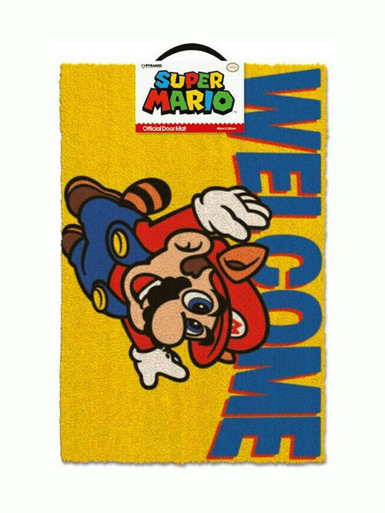 Pyramid International Coconut Fiber Doormat Super Mario - Welcome Yellow 40x60cm