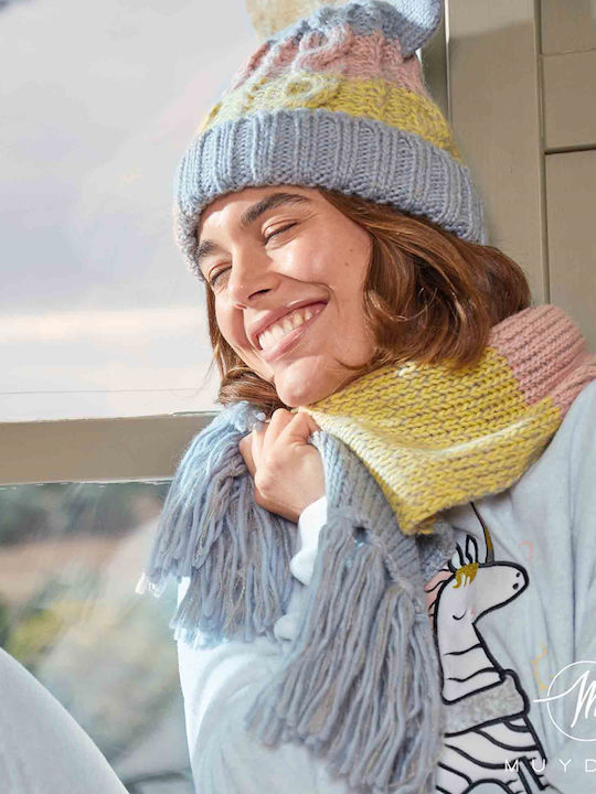 Pom Pom Beanie Căciulă Pentru Femei În Culoare Gri