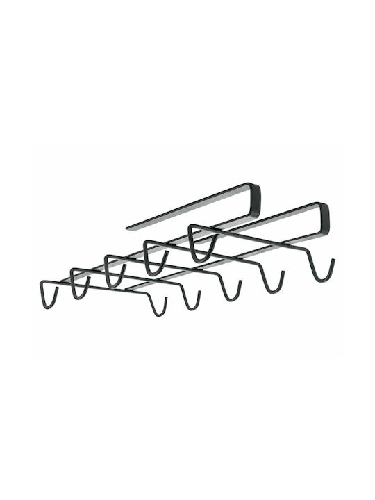 Metaltex Mug Stand My Mug Metallic 28x6x6cm Black