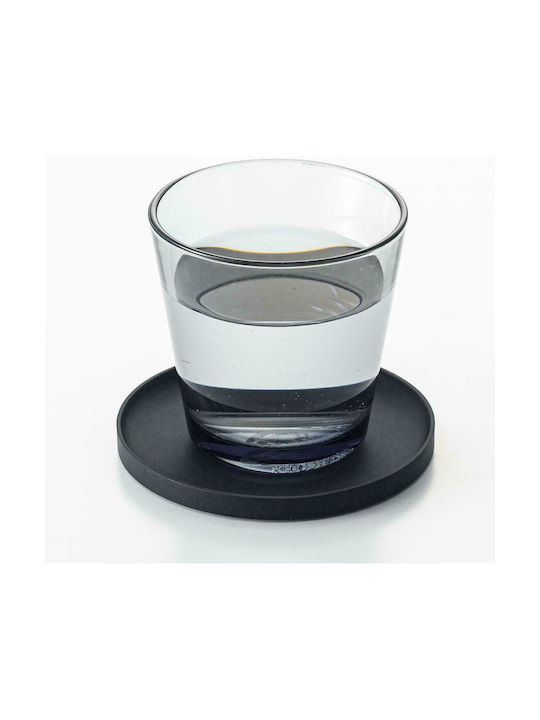 Yamazaki Rotund Suporturi pentru pahare Plastic Negru 10cm 1buc