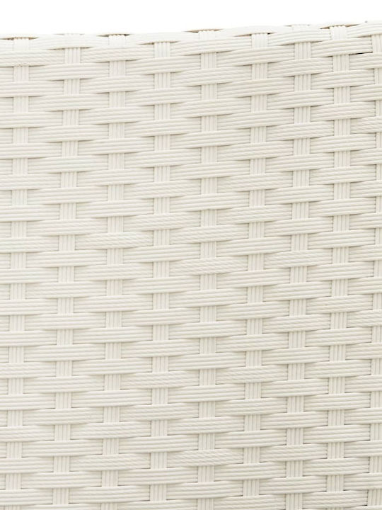 Außenstuhl Rattan White mit Kissen 4Stück 61x60x88cm.