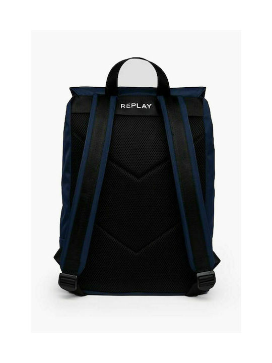 Replay Men's Fabric Backpack Navy Blue