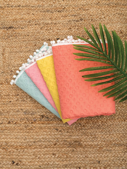 Palamaiki Juniper Βρεφικό Κουβερλί Microfiber Κοραλί 110x140cm