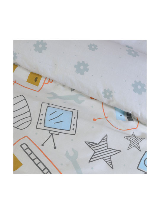 Das Home Sheet Set Single from Cotton & Polyester 4804 Ecru 170x240cm 3pcs