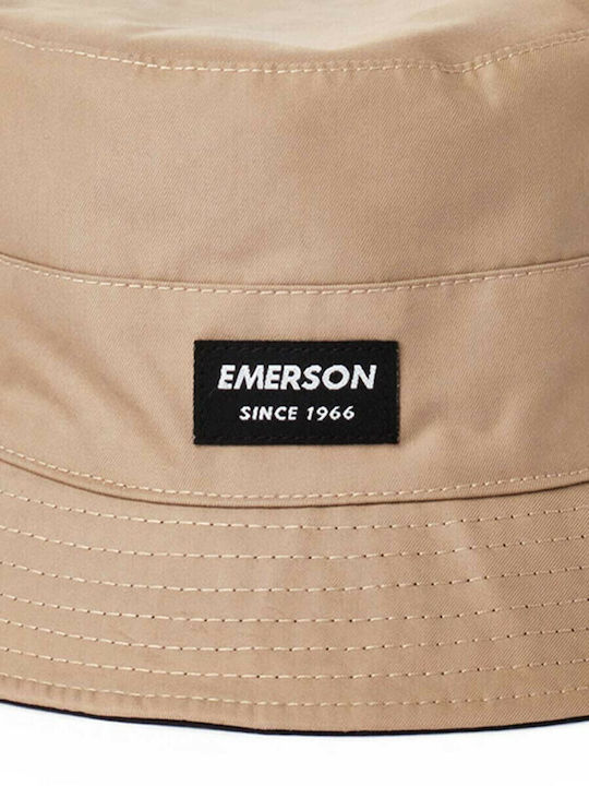 Emerson Fabric Men's Hat Bucket Style Beige