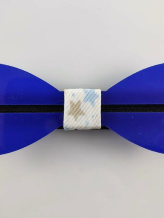 Bonjour Bebe Kids Wooden Bow Tie Blue