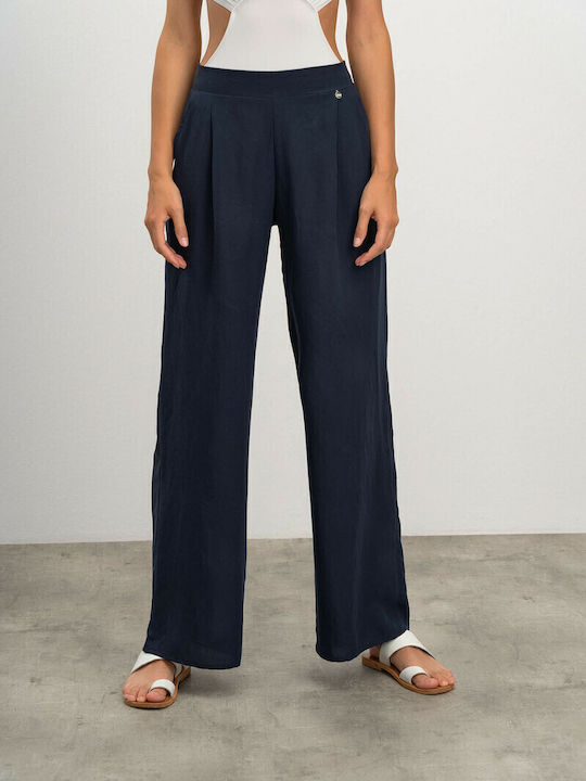 Vamp Damen Hosen Strand Blue Marine