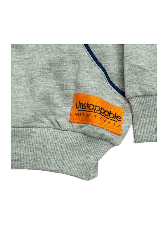 Kids Sweatpants Set Gray 2pcs Unstoppable