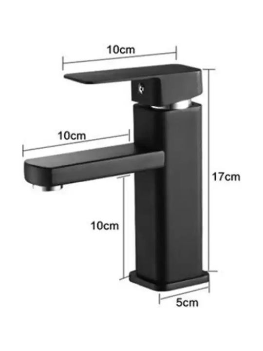 PO38 Mixing Sink Faucet Black