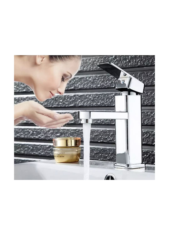 PO71 Mixing Sink Faucet Silver