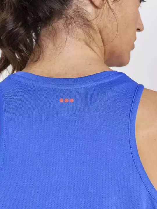Stopwatch Singlet Damen Sportlich Bluse Ärmellos Royal Blue