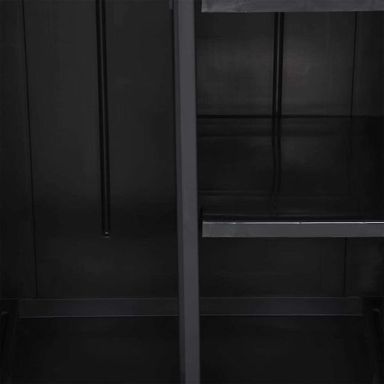 Δίφυλλη από Πολυπροπυλένιο 65x45x172εκ. Μαύρη Δίφυλλη από Πολυπροπυλένιο 65x45x172εκ. Μαύρη