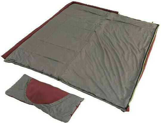 Outwell Sleeping Bag Μονό 2 Εποχών Contour Lux Deep Red