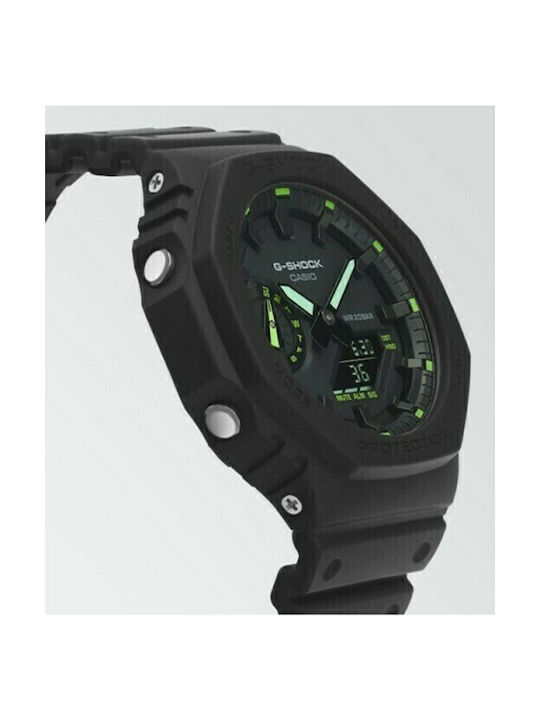 Casio G-Shock Analog/Digital Men's Watch 45mm Chronograph Battery with Black Rubber Strap