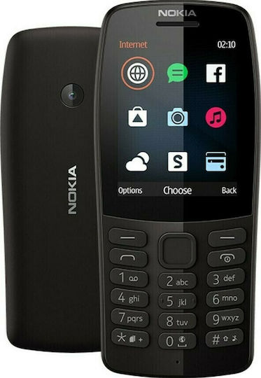 Nokia 210 UK Dual SIM Mobile with Buttons Black