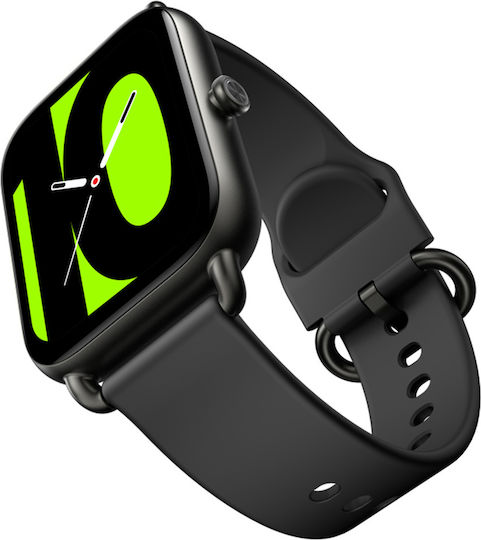 Haylou RS4 LS12 37mm Smartwatch με Παλμογράφο (Μαύρο)