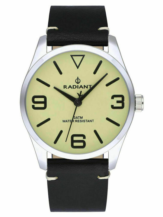 Radiant Ρολόι Μπαταρίας με Δερμάτινο Λουράκι Radiant Ρολόι Μπαταρίας με Δερμάτινο Λουράκι