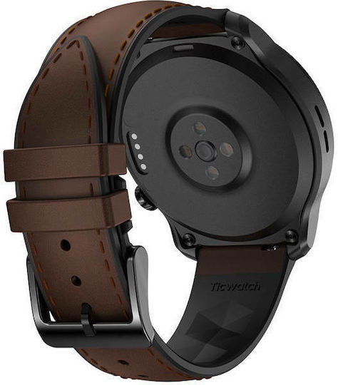 Ticwatch Pro 3 Ultra LTE Stainless Steel 48mm Waterproof Smartwatch with Heart Rate Monitor (Shadow Black)