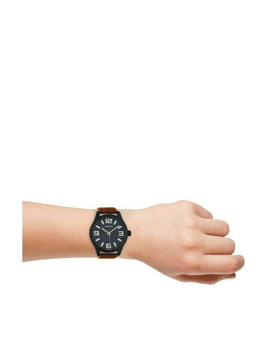 Oozoo Uhr Batterie mit Lederarmband