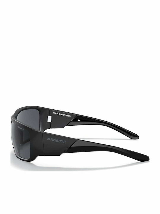 Arnette Snap Ii Men's Sunglasses with Black Horn-Rimmed Frame and Grey Lens AN4297 275887