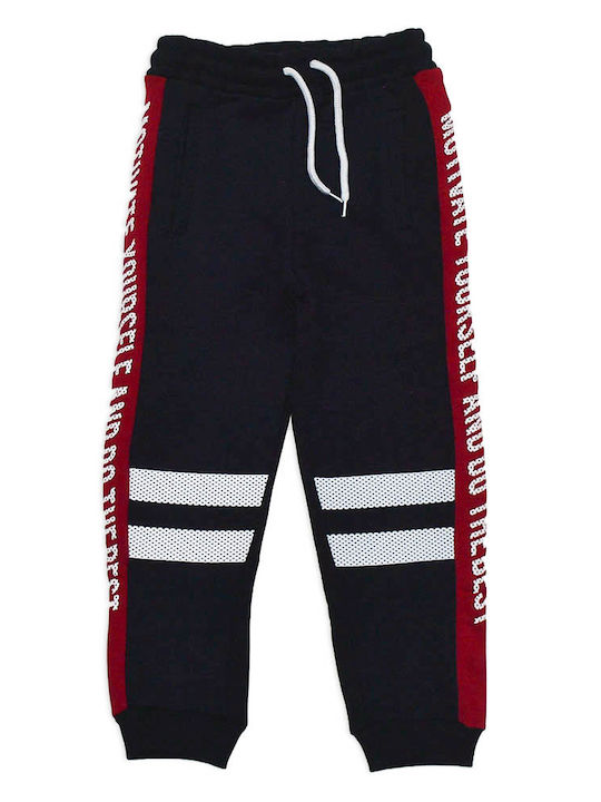 Children's sweatpants motivate yourself navy blue for boys (6-14 years old)