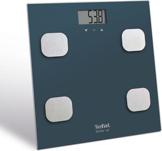 Tefal Body Up Digital Bathroom Scale with Body Fat Counter Navy Blue