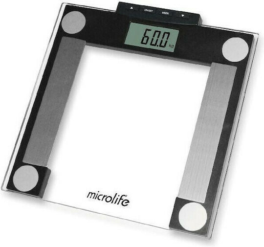 Microlife WS 80 Digital Bathroom Scale with Body Fat Counter Gray