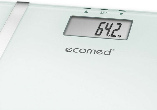 Medisana BS 70E Ecomed Digital Bathroom Scale with Body Fat Counter White