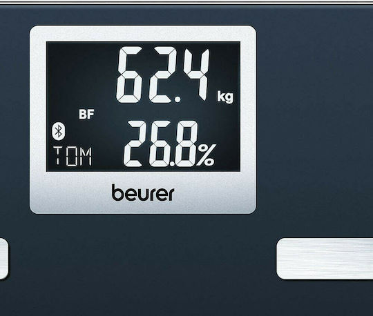 Beurer Smart Ζυγαριά 180kg με Λιπομετρητή & Bluetooth Μαύρη 74834